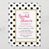 Modern Girly Chic Bridal Shower Invitation (Front/Back)