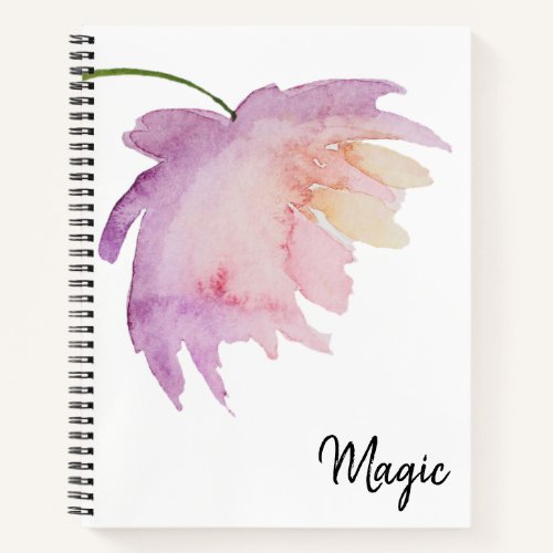 *~* Modern Girly Chic Feminine Peony Watercolor Notebook