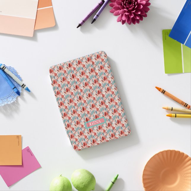 Modern Girly Cute Personalized  iPad Mini Cover (In Situ)