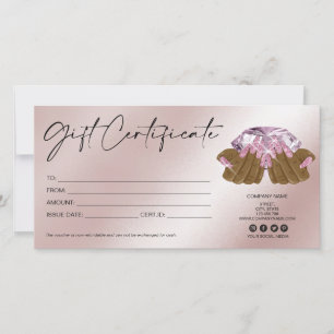 modern girly gift card nails diamond