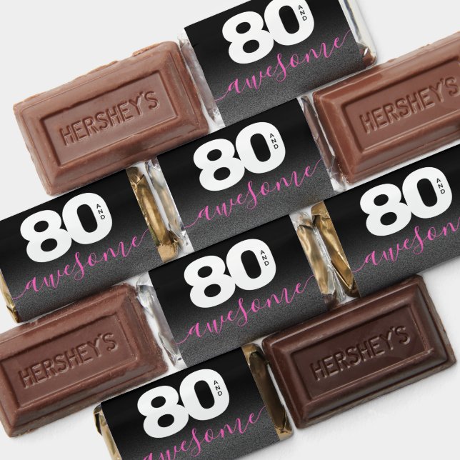 Modern Girly Hot Pink 80 and Awesome Hershey's Miniatures (Assorted)