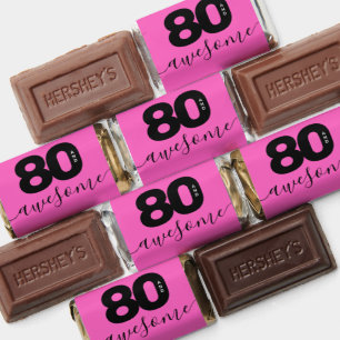 Modern Girly Hot Pink 80 and Awesome Hershey's Miniatures