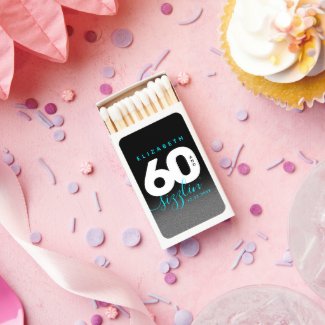 Modern Girly Ice Blue 60 and Sizzling