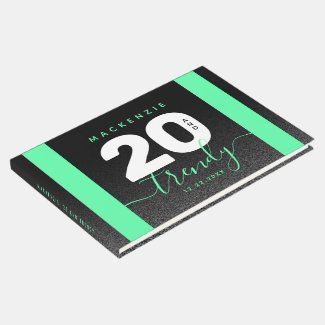 Modern Girly Mint Green 20 and Trendy