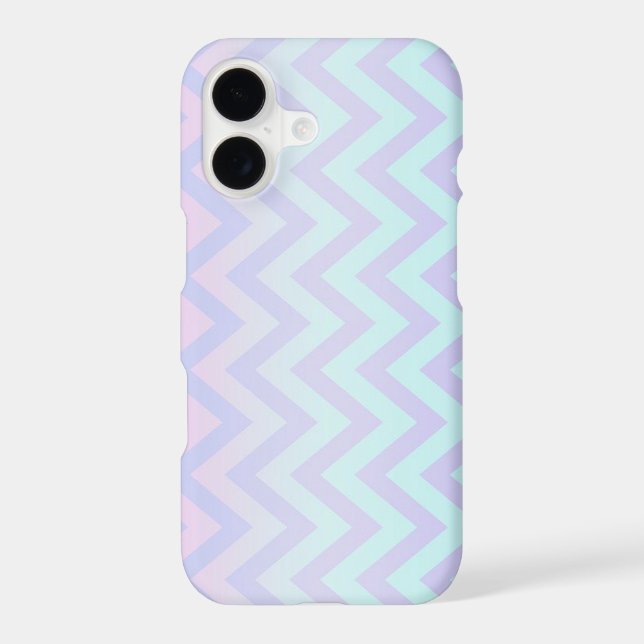 Modern Girly Ombre Zigzag Chevron Pattern Case-Mate iPhone Case (Back)