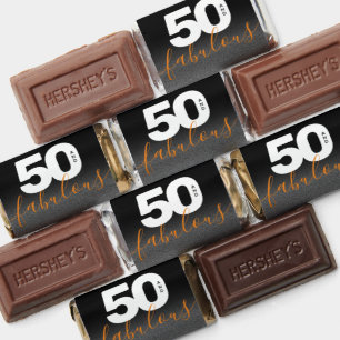 Modern Girly Orange 50 and Fabulous Hershey's Miniatures