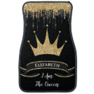 Modern Girly Sparkle Queen Elegant Monogrammed Car Floor Mat Modern Girly Sparkle Queen Elegant Monogrammed Car Floor Mat