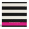 Modern Glam Black, Cream & Fuchsia Stripe