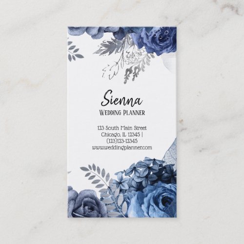 Modern Glam Chic Flowers Business Card