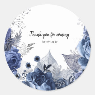 Modern Glam Chic Flowers for all occasions Classic Round Sticker