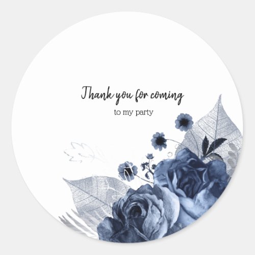 Modern Glam Chic Flowers for all occasions Classic Round Sticker