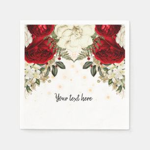 Modern Glam Chic Flowers for all occasions Napkins
