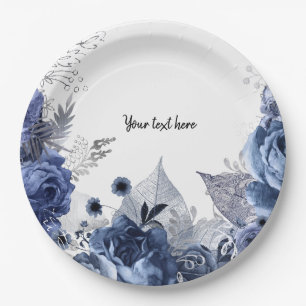 Modern Glam Chic Flowers for all occasions Paper Plates