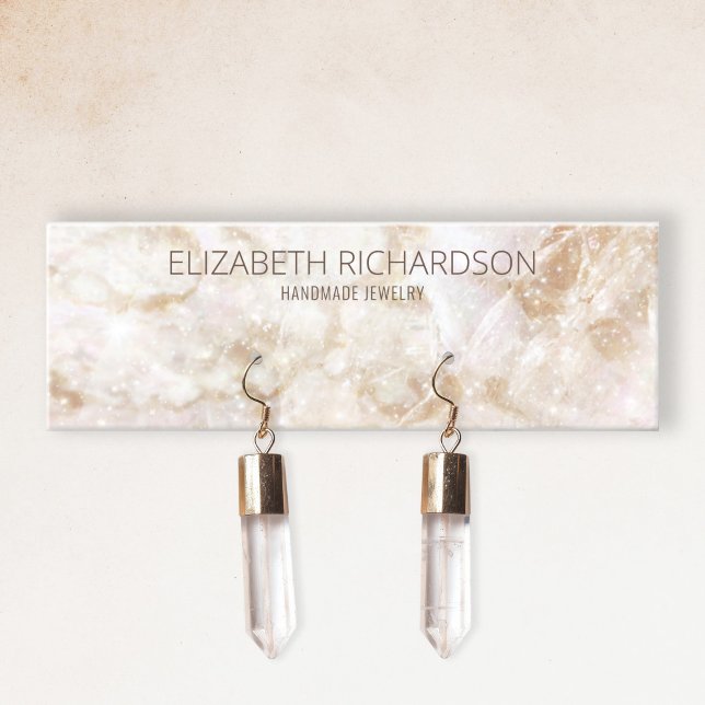 Modern Glam Elegant Luxury Earring Jewelry Display Mini Business Card (Creator Uploaded)