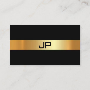 Modern Glam Gold Light Elegant Plain Luxury Chic Business Card