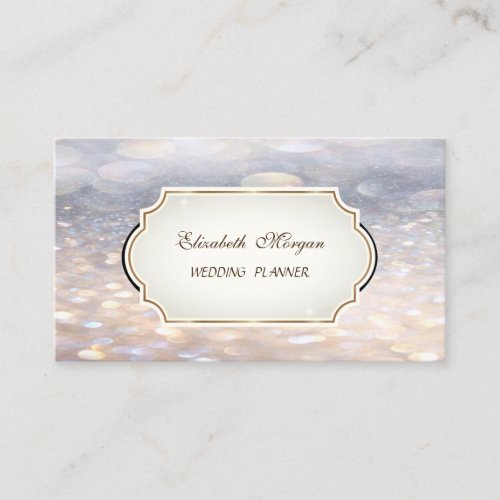 Modern Glamorous Elegant  Proffesional Bokeh Business Card