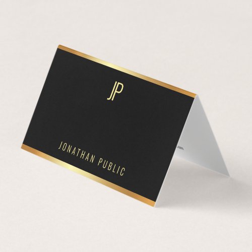 Modern Glamour Gold Elegant Professional Template Business Card