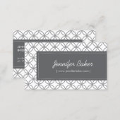 Modern Glamour Pattern for Designer/Boutique/Salon Business Card (Front/Back)