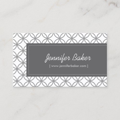 Modern Glamour Pattern for Designer/Boutique/Salon Business Cards