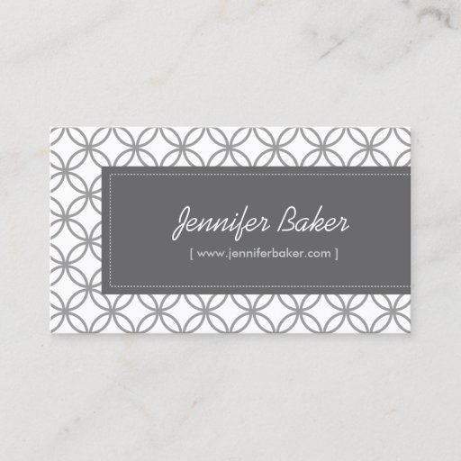 Customizable Modern Glamour Pattern for Designer/Boutique/Salon Business Cards