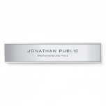 Modern Glamour Silver Template Trendy Elegant Door Sign Modern Glamour Silver Template Trendy Elegant Door Sign