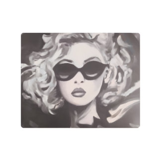 Modern Glamour Woman Pop Art Metal wall art