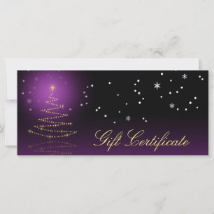 Modern Gleamy Christmas Tree Gift Card