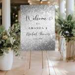 Modern, Glitter Bridal Shower  Foam Board<br><div class="desc">Modern,  elegant,  glittering Bridal Shower foam board. Personalized in minutes. Add your data and you can select the font,  color,  size and position individually by clicking "Personalize more".</div>