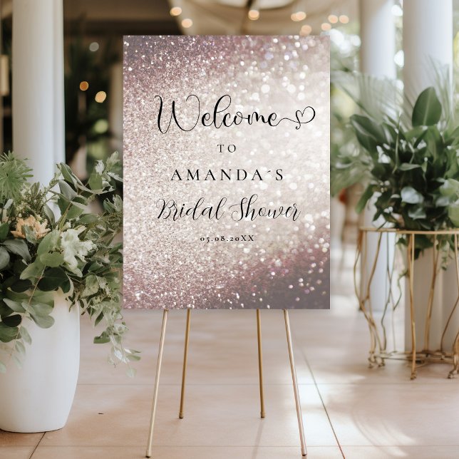 Modern, Glitter Bridal Shower   Foam Board (Creator Uploaded)