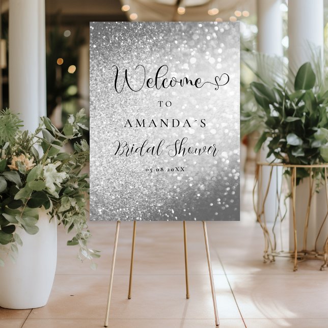 Modern, Glitter Bridal Shower  Foam Board (Creator Uploaded)