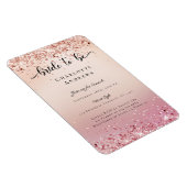Modern, Glitter Bride to be invited Magnet (Right Side)