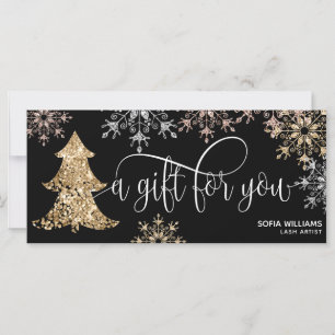 Modern Glitter Christmas Tree Snowflakes