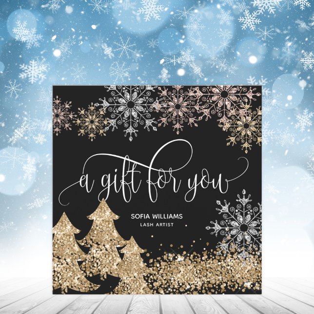 Modern Glitter Christmas Tree Snowflakes (Creator Uploaded)