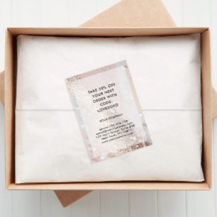 Modern Glitter Discount Card