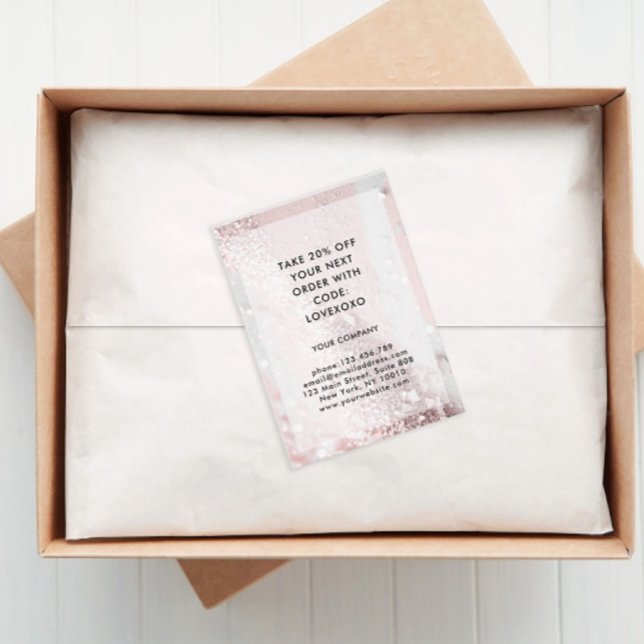 Modern  Glitter Discount Card (Creator Uploaded)