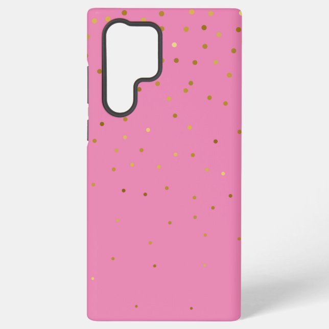 Modern Glitter  Gold  Pink Samsung Galaxy Case (Back)