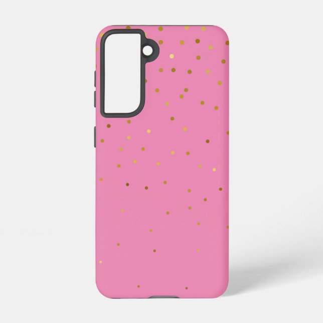 Modern Glitter  Gold  Pink   Samsung Galaxy Case (Back)