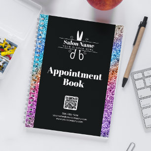 Modern Glitter Hair Stylist Appintment Book Planner