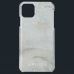 Modern Glitter Marble Personalized iPhone 11 Pro Max Case<br><div class="desc">This glitter and marble Samsung Galaxy case is stunning. A more modern style with cool blue hues,  the background on this tumbler is an elegant all over marble design with sparkles of glitter. You can personalize with your name in a white all-caps font.</div>
