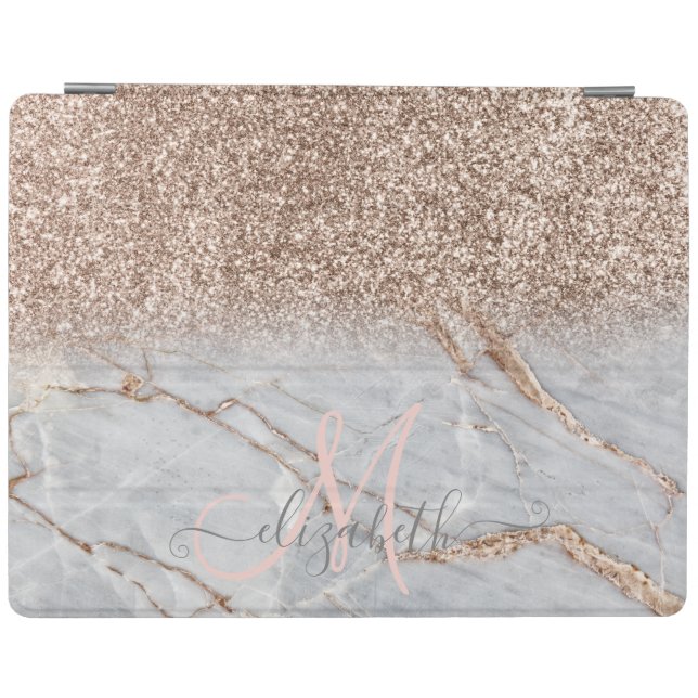 Modern Glitter Ombre Marble iPad Smart Cover (Horizontal)