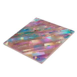 Modern Glitter Opal Holographic Collection Ceramic Tile