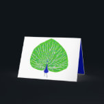 Modern glitter peacock holiday card<br><div class="desc">Spread fabulousness with this pretty peacock. Posh the Peacock, Shari Pedowitz, 2024, artistshari.com. Shari Pedowitz Artistic Empire LLC. All rights reserved.</div>