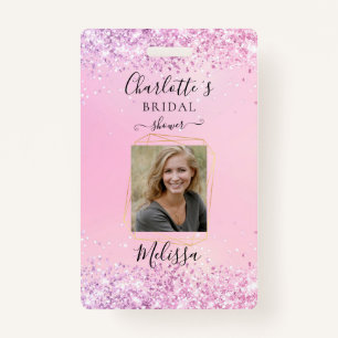 Modern Glitter Purple (Imitate) Badge