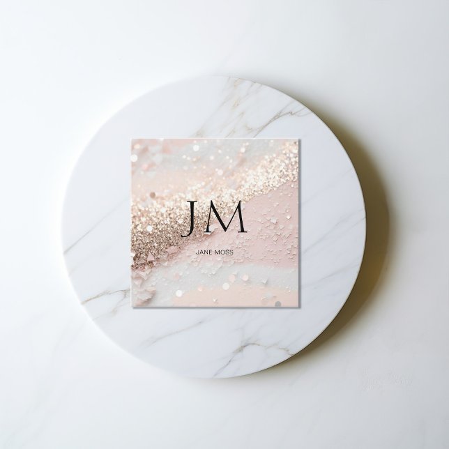 Modern Glitter Salon Business Card (Creator Uploaded)