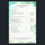 Modern  Glitter Salon Price List   Flyer<br><div class="desc">Modern,   glitter,  salon,  price list flyer. Edit your product in a few minutes by adding your data. You can change the font/color/position by "further personalization".</div>