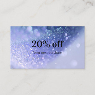 Modern Glitter Salon & Spa Business Card