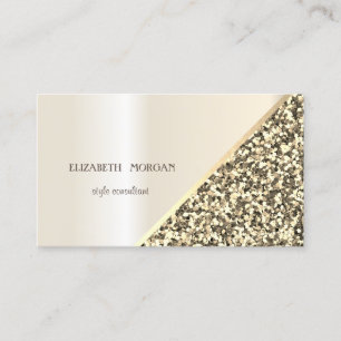 Modern Glitter Sequins Geometric,Abstract Business Card