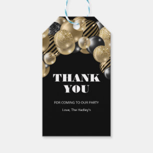 Modern Glitter Thank You Gift Tags