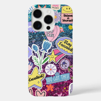 Modern glossy blue with elegant purple accents iPhone 16 pro case