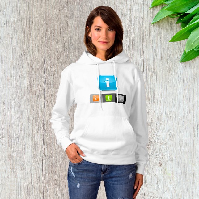 Modern Glossy Information Symbols Hoodie (Creator Uploaded)
